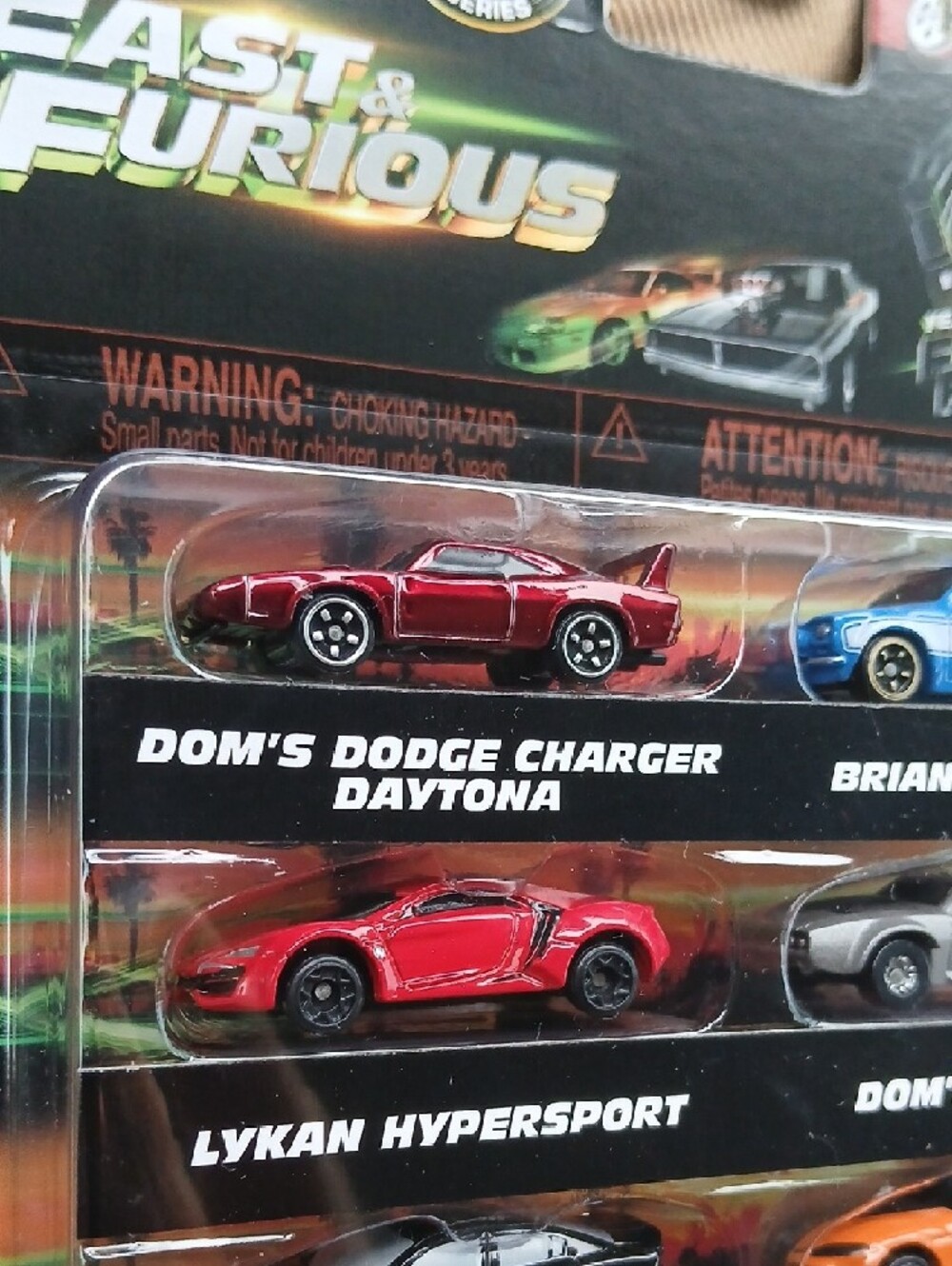Fast & Furious 6-Pack Die-Cast Movie Car Set - Multi-Color 1/87 Scale - Picture 2 of 7